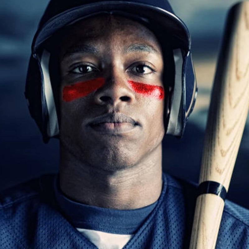 Wismee Baseball Eye Black, Anti-Glare Under Eye Sports Grease Stick for Baseball Softball Soccer Lacrosse Hockey Athletes Sports Training, Sports Eye Black Stick (Red) - Image 2